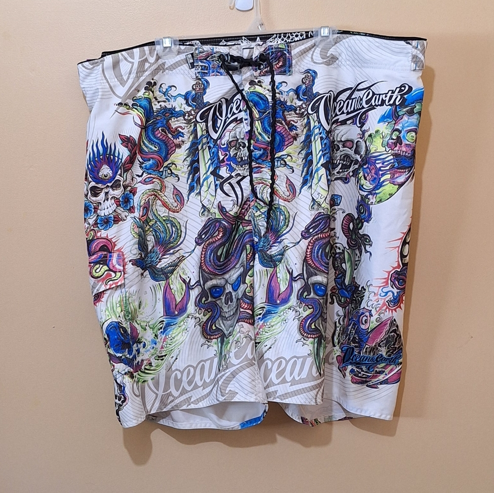 Ocean Earth Swim Trunks